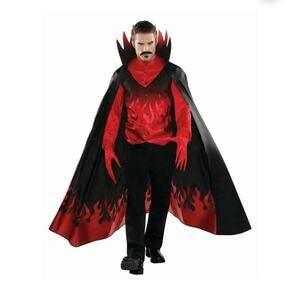 NEW! Amscan Adult Plus Deluxe Diablo Devil Halloween Costume Size 48-52 4pc